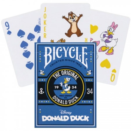 Kosmetinis defektas Disney Donald Duck kortos Bicycle
